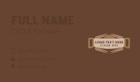 Lumberjack Business Card example 1