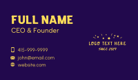 Confetti Wordmark Business Card