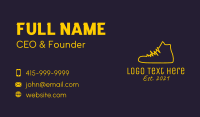 Yellow Sneaker Lifeline  Business Card Design