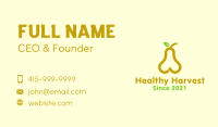 Fresh Yellow Pear Fruit  Business Card Image Preview