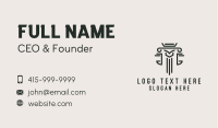 Legal Justice Scale   Business Card