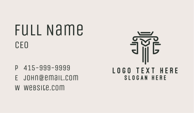 Legal Justice Scale   Business Card Image Preview