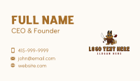 Fishing Camper Fox Business Card