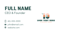 Modern Studio Number 10 Business Card