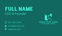 Simple Green Letter TB Business Card