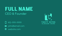 Simple Green Letter TB Business Card