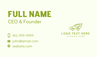 Eco Friendly Car  Business Card