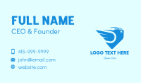 Blue Fast Price Tag Business Card