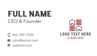 Brick Wall House Business Card Design