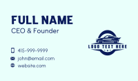 Racing Car Garage Business Card