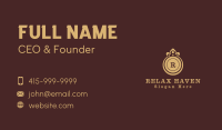 Golden Crown Lettermark Business Card
