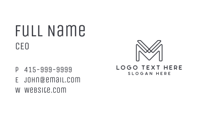 Fashion Tailoring Signature Clothing Business Card