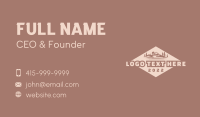 Rustic Diamond Mountain Business Card Design