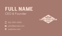 Rustic Diamond Mountain Business Card