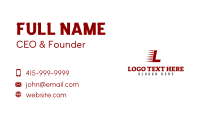Speed Courier Lettermark Business Card Design