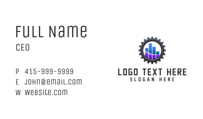  Industrial Business Graph Business Card