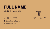 Pillar Column Legal Attorney Business Card