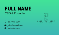 Chat Bubble Technology Letter R Business Card