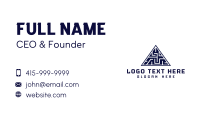 Geometric Maze Pyramid Business Card