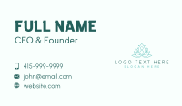 Yoga Meditation Leaves Business Card