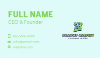 Green Graffiti Art Letter Y Business Card Image Preview