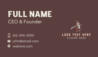 Female Samurai Sword Business Card