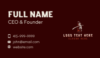 Female Samurai Sword Business Card