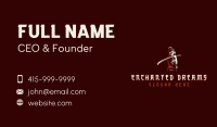 Female Samurai Sword Business Card Image Preview