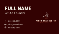 Female Samurai Sword Business Card Image Preview