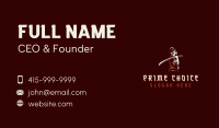 Female Samurai Sword Business Card Image Preview