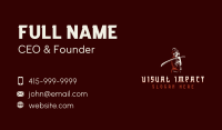 Female Samurai Sword Business Card Image Preview