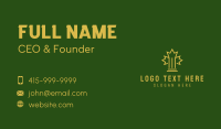 Maple Leaf Pillar  Business Card Design