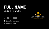 Gold Diamond Ring Business Card