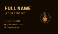 Female Law Scale Business Card