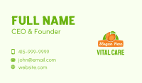 Orange Fruit Banner Business Card Image Preview