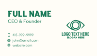 Green Eye Lens Business Card