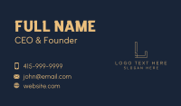 Gold Firm Corporation Business Card Design