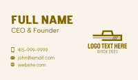 Brown Farmer Hat Business Card