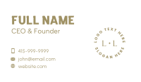Generic Company Lettermark Business Card