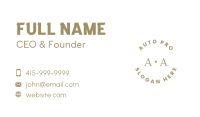 Generic Company Lettermark Business Card