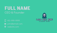 Scary Halloween Skull Business Card