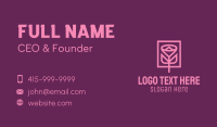 Rose Flower Frame  Business Card Design