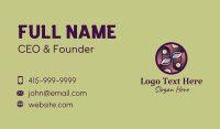 Organic Products Emblem  Business Card