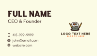 Cute Sushi Restaurant Mascot Business Card