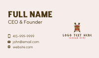 Ancient Tribal Mask  Business Card