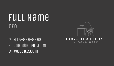Office Chair Furniture Business Card Image Preview