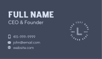 Corporate Hipster Letter Business Card