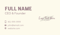 Cosmetology Business Card example 4