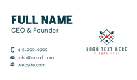 Lacrosse Sport Shield Business Card Design