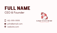 Georgia Flower Geography Business Card